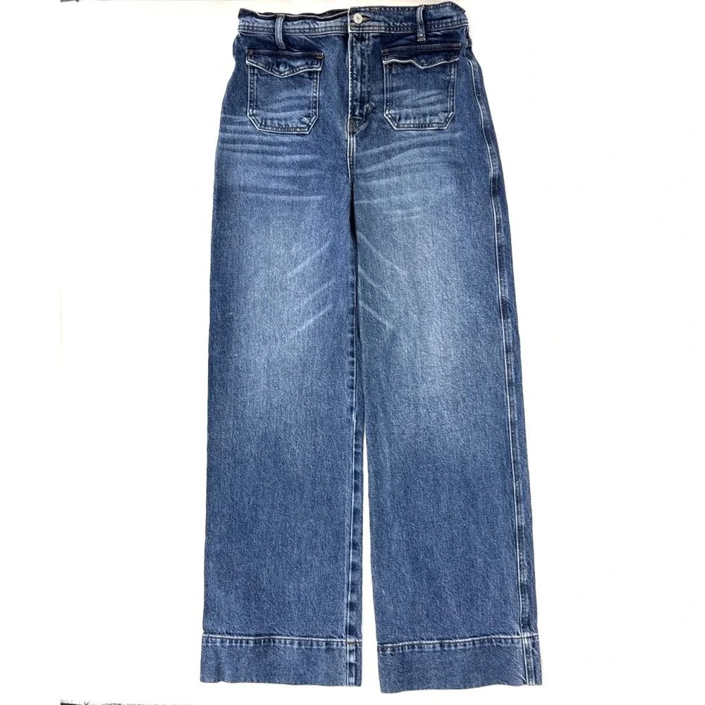 REFORMATION Women's Layla High Rise Wide-Leg‎ Trousers Jeans Size 29